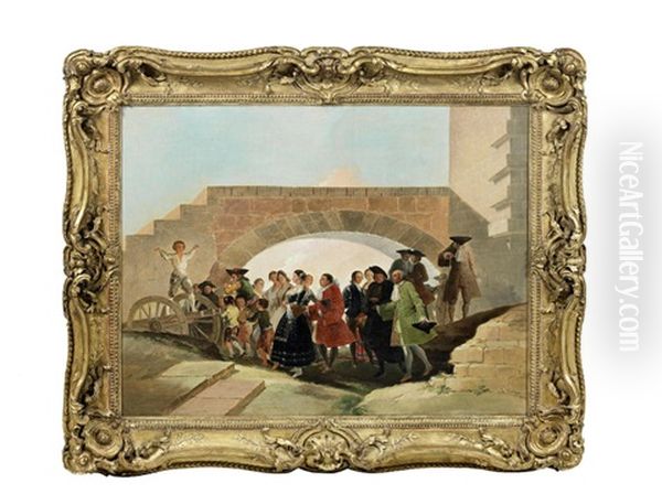 La Boda Oil Painting by Francisco Goya