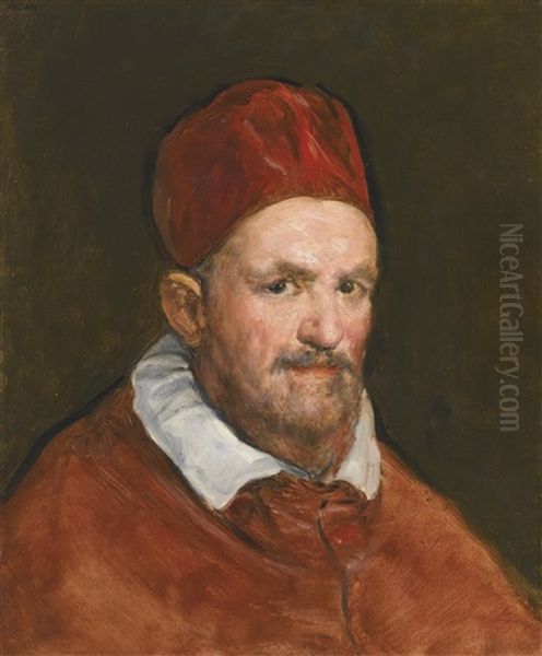 Portrait Of Pope Innocent X Oil Painting by Francisco Goya