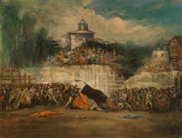 Stierkampfszene Oil Painting by Francisco Goya