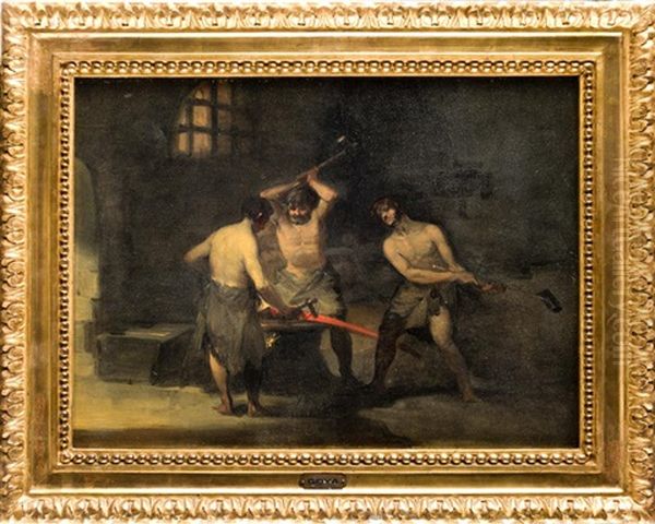 La Fragua Oil Painting by Francisco Goya