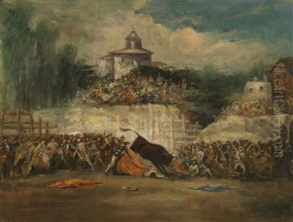 Stierkampfszene Oil Painting by Francisco Goya