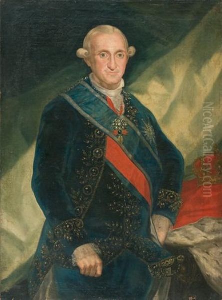 Portrait De Charles Iv, Roi D'espagne Oil Painting by Francisco Goya