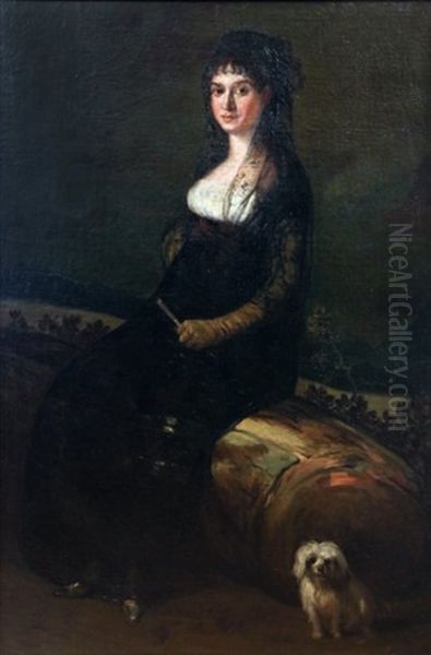 Portrait De Joaquina Candado Oil Painting by Francisco Goya