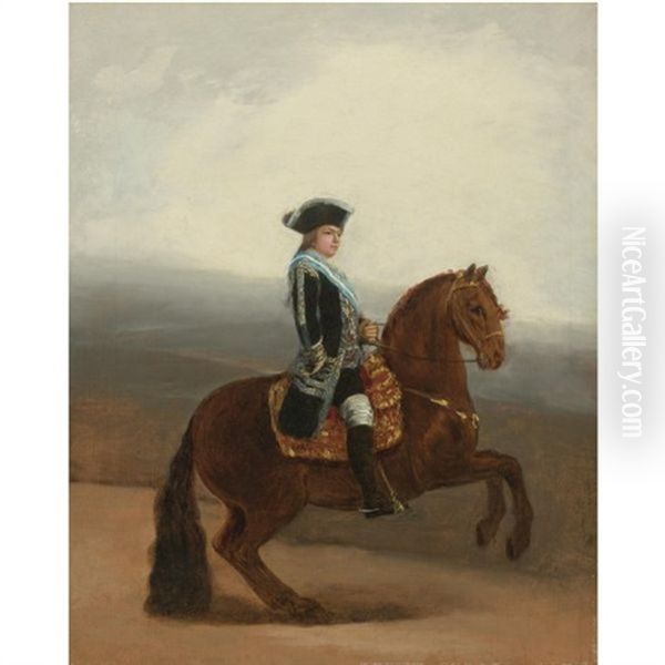 Equestrian Portrait Of Don Manuel Godoy, Duke Of Alcudia Oil Painting by Francisco Goya