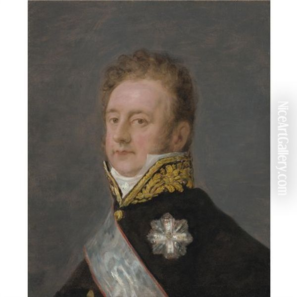 Portrait Of Prince Alois Wenzel Von Kaunitz-rietberg (1774-1848) Oil Painting by Francisco Goya