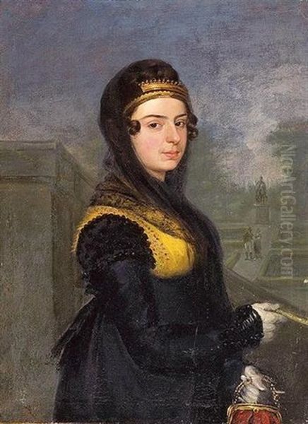 Portrait Of A Lady Oil Painting by Francisco Goya