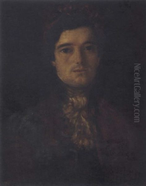 Portrait Of A Man In Colorful Dress Oil Painting by Francisco Goya