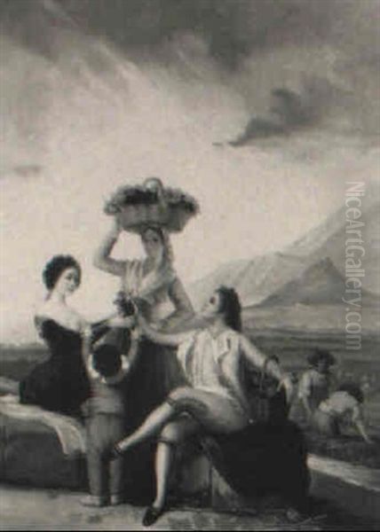 La Vendimia Oil Painting by Francisco Goya