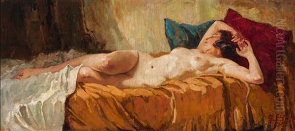 Reclining Nude Oil Painting by Robert Archibalt Graafland