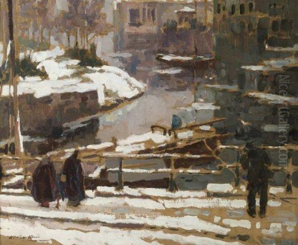 Degel A Gand Oil Painting by Albert Baertsoen