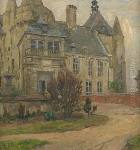 Vue Du Chateau De Laerne Oil Painting by Albert Baertsoen