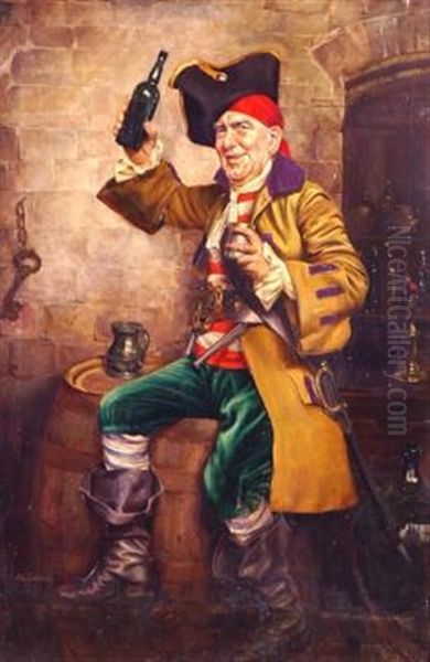 Portrait Of A Pirate Oil Painting by Alfred Lyndon Grace