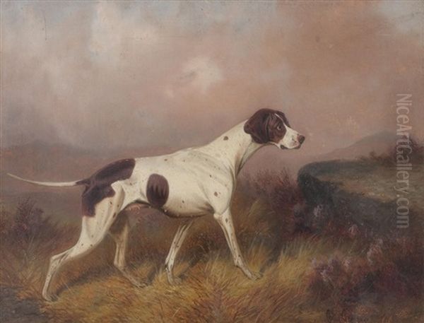 An English Pointer Oil Painting by Colin Graeme