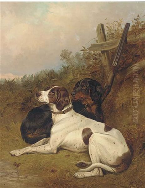 English Pointers Oil Painting by Colin Graeme