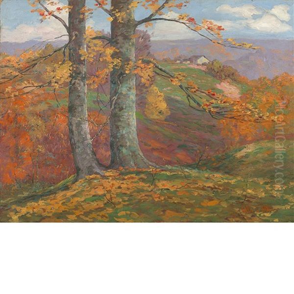 Brown County, Autumn Hillside by Carl Graf