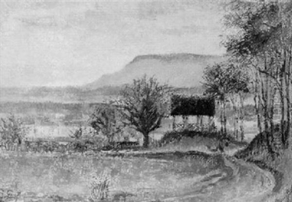 Feldweg Vor Der Stadt Oil Painting by Gottfried Graf