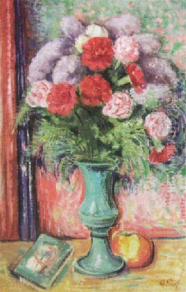 Blumenstilleben Oil Painting by Gottfried Graf