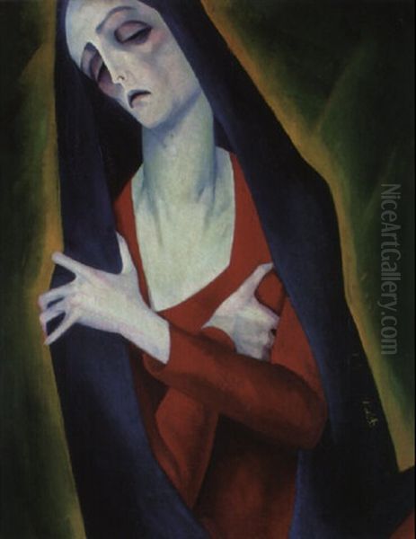 Mater Dolorosa Oil Painting by Ludwig Graf