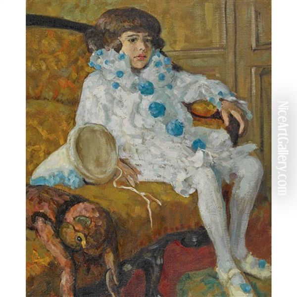 Jean (en Pierrot) Oil Painting by Ilma Graf-Dreyfus