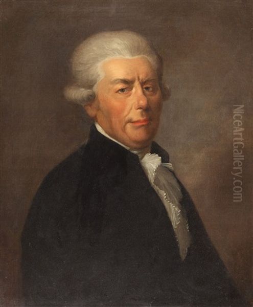 Brustbild Des Johann Christian Friedrich Bode (1733-1796) Oil Painting by Anton Graff