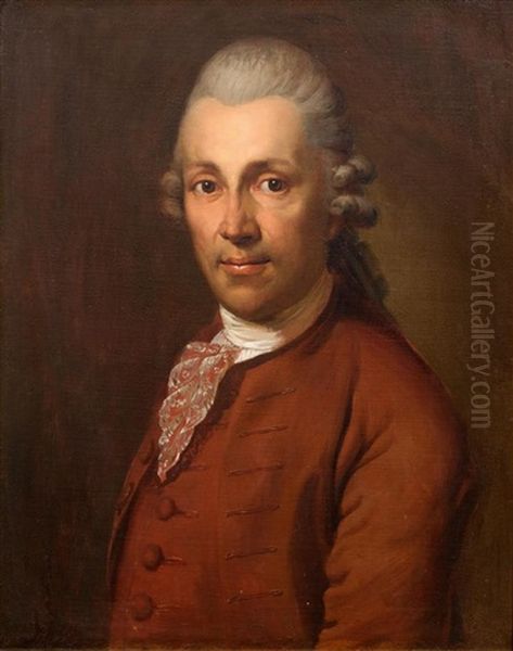 Portrait Of Christian Garve (1742-1798), At About The Age Of 30 Oil Painting by Anton Graff