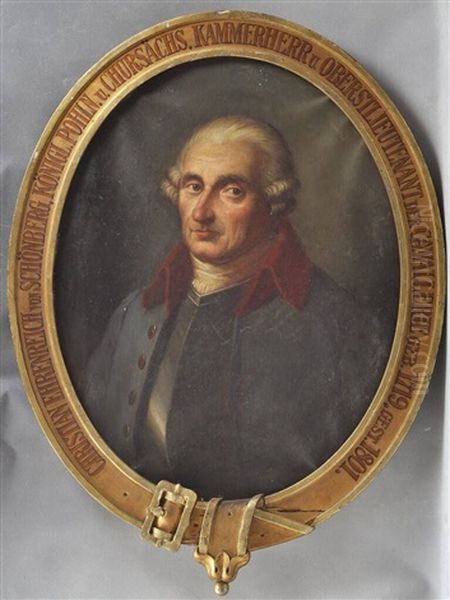 Bildnis Christian Ehrenreich Von Schonberg Oil Painting by Anton Graff