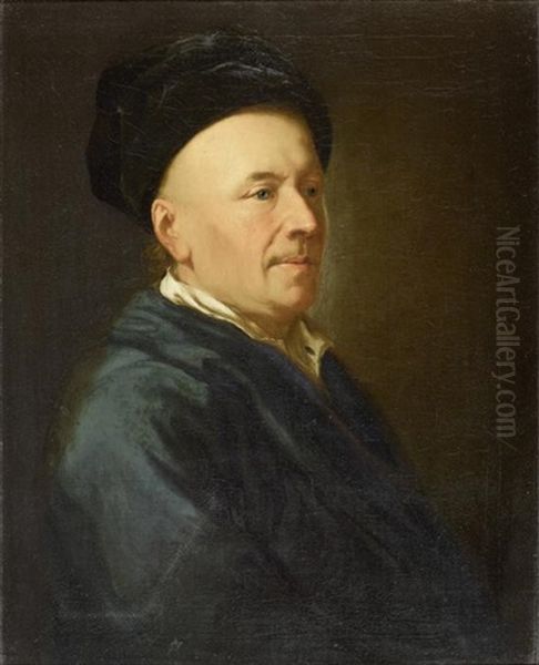 Portrait Eines Gelehrten (caspar Fussli?) Oil Painting by Anton Graff