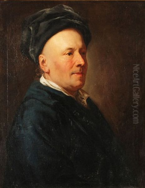 Portrait Von Johann Heinrich Ziegler Von Winterthur Oil Painting by Anton Graff