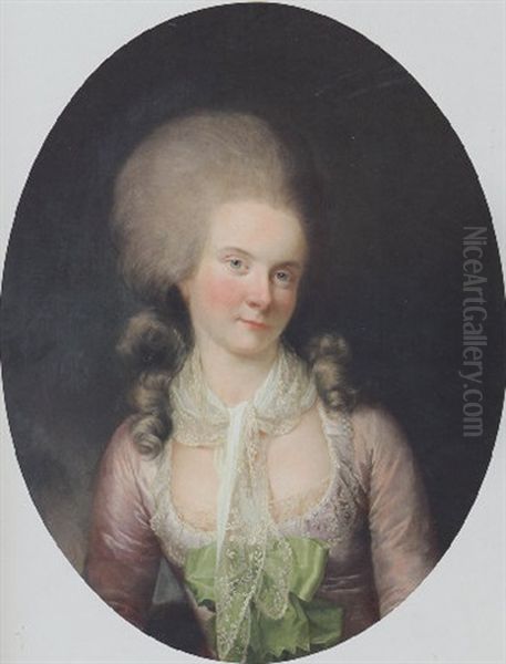 Bildnis Der Grafin Maria Theresia Von Kagenegg Oil Painting by Anton Graff