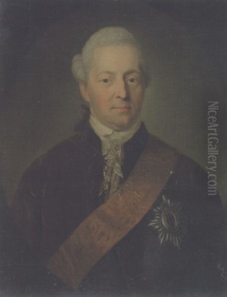 Portrait Des Grafen Karl Georg Heinrich Von Hoym Oil Painting by Anton Graff