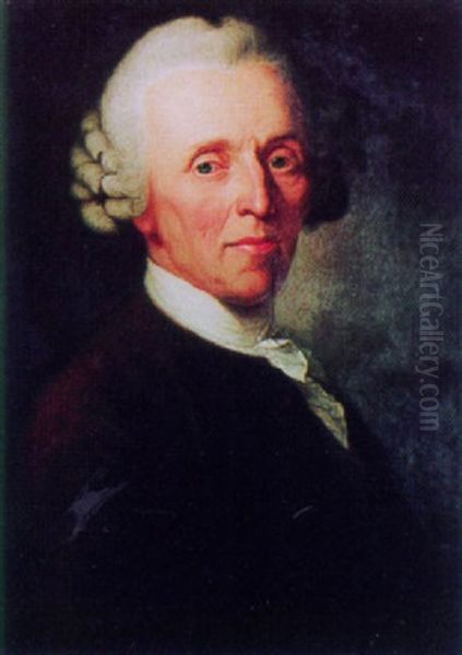 Bildnis Des Christian Furchtegott Gellert Oil Painting by Anton Graff