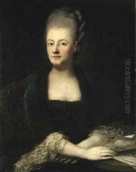 Portrait Der Christiane Sophie Von Berlepsch, Geborene      Grafin Von Hennicke Oil Painting by Anton Graff