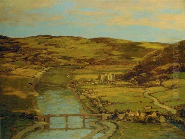 Tintern Abbey Oil Painting by George Graham