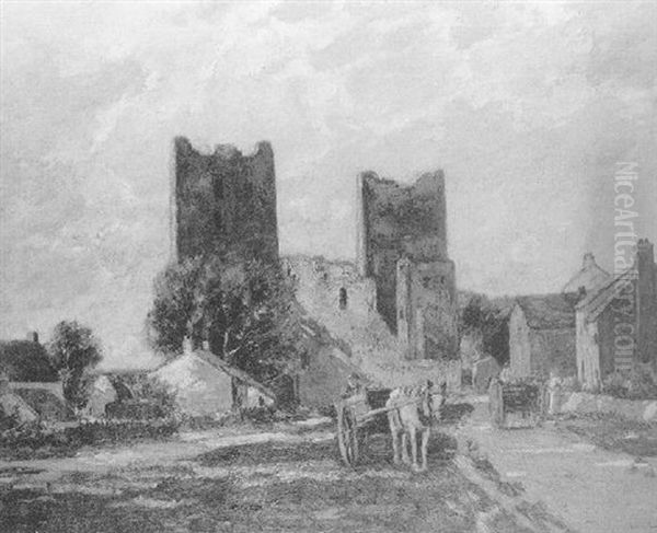 Bolton Castle Oil Painting by George Graham