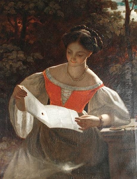 The Love Letter Oil Painting by John (Gilbert) Graham