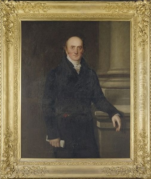 Portrait Of George Canning In A Black Coat Oil Painting by John (Gilbert) Graham