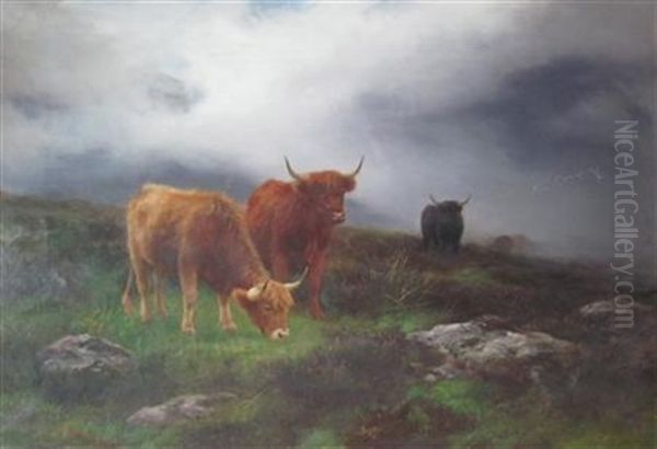 Highland Pastures Oil Painting by Peter Graham