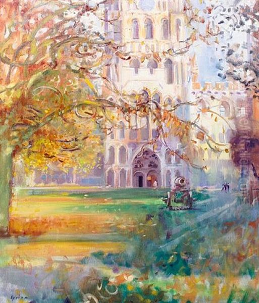 Ely Cathedral Oil Painting by Peter Graham