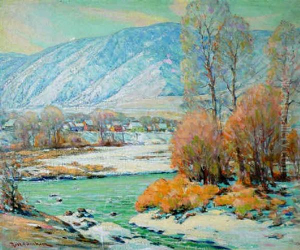 Melting Snow, Colorado Foothills (no.7) Oil Painting by Robert Alexander Graham