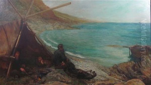 The Shore Oil Painting by Thomas Alexander Ferguson Graham