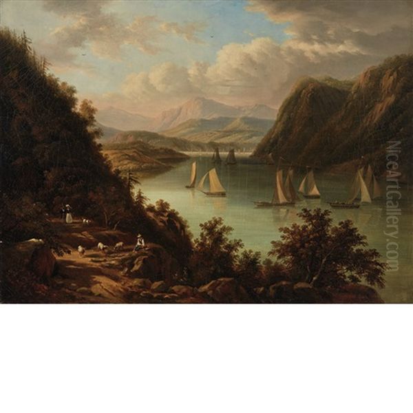 View Near Anthony's Nose Oil Painting by Victor de Grailly