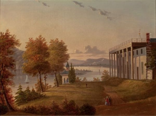 Mount Vernon Oil Painting by Victor de Grailly