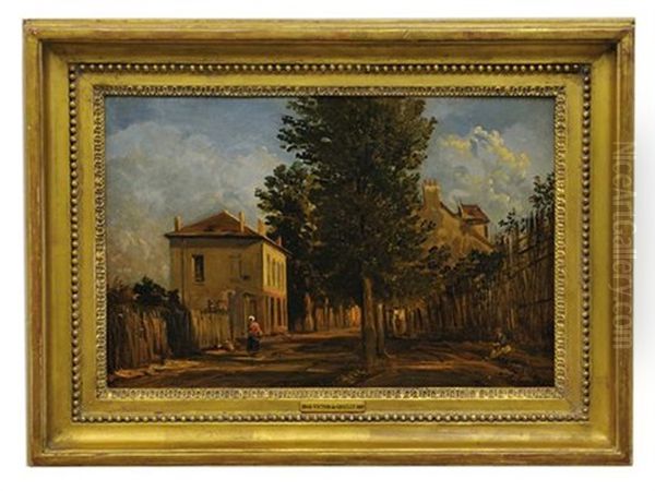 Pastoral Landscape Oil Painting by Victor de Grailly