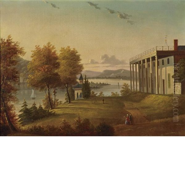 Mount Vernon Oil Painting by Victor de Grailly