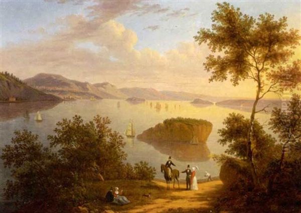 Passamaquoddy Bay, Maine Oil Painting by Victor de Grailly