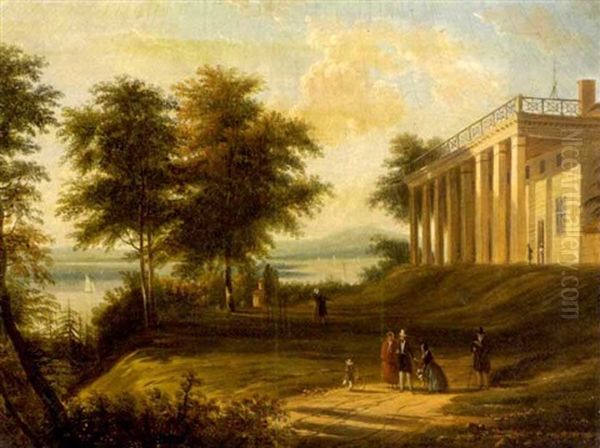 View Of Mount Vernon Oil Painting by Victor de Grailly