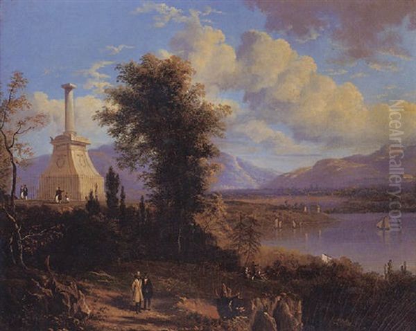 Kosckiusco's Monument Oil Painting by Victor de Grailly