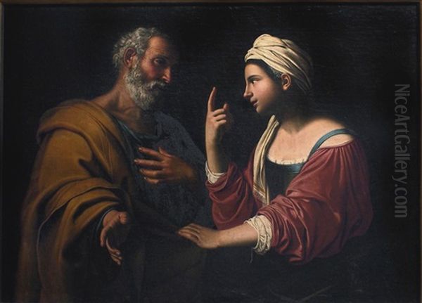 The Denial Of Saint Peter Oil Painting by Antiveduto Grammatica