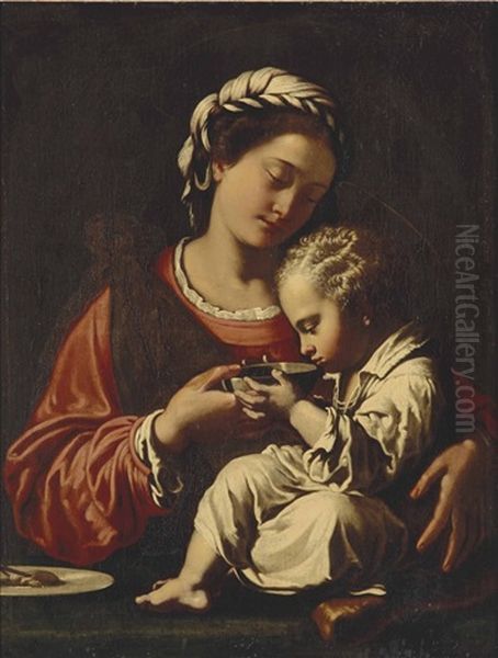 The Madonna And Child Oil Painting by Antiveduto Grammatica