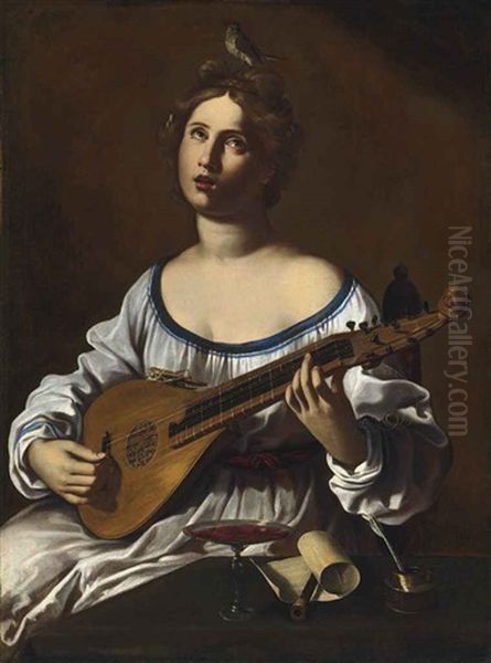 An Allegory Of Music Oil Painting by Antiveduto Grammatica